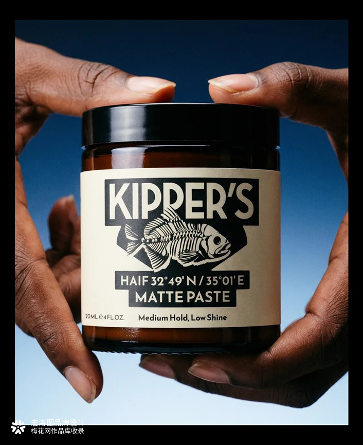 专业男士护理KIPPER’S品牌的包装设计-宏洛图品牌设计