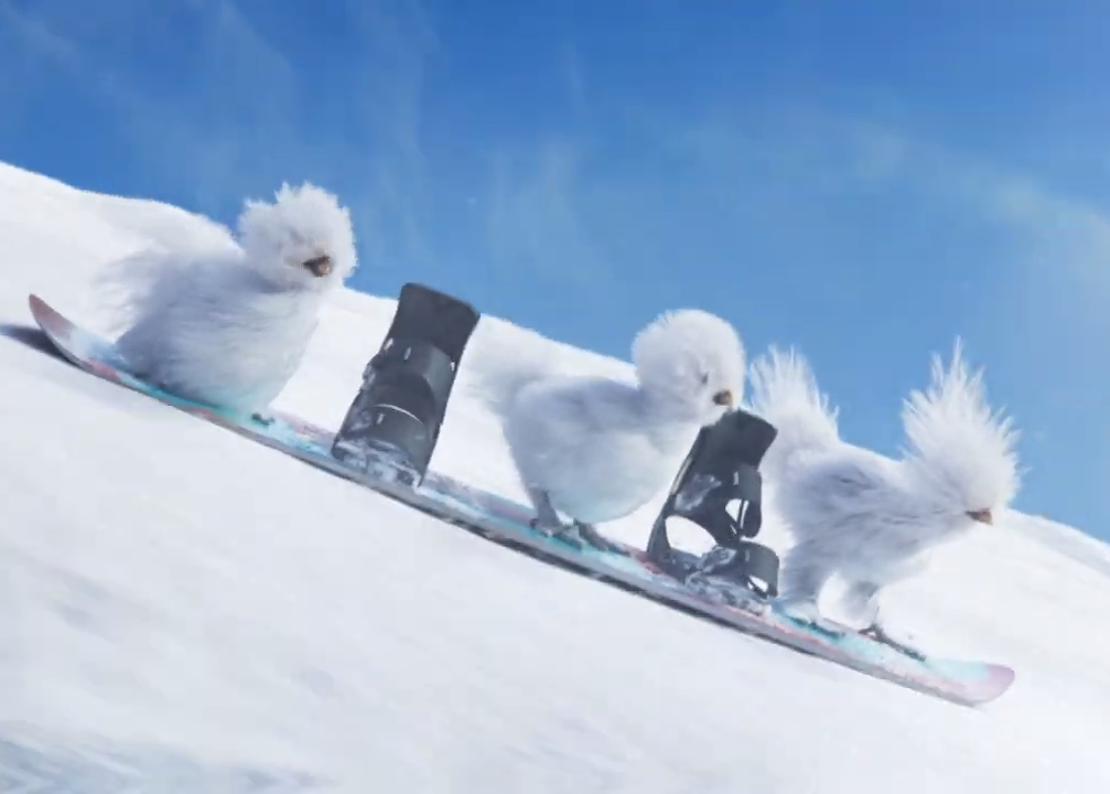 接棒土拨鼠，毛茸茸的母鸡们登上冰场！