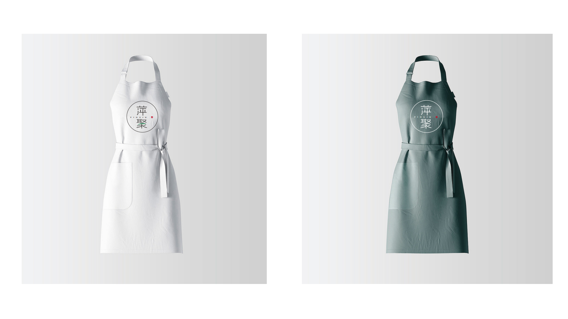 萍聚茶馆 LOGO 品牌设计提案