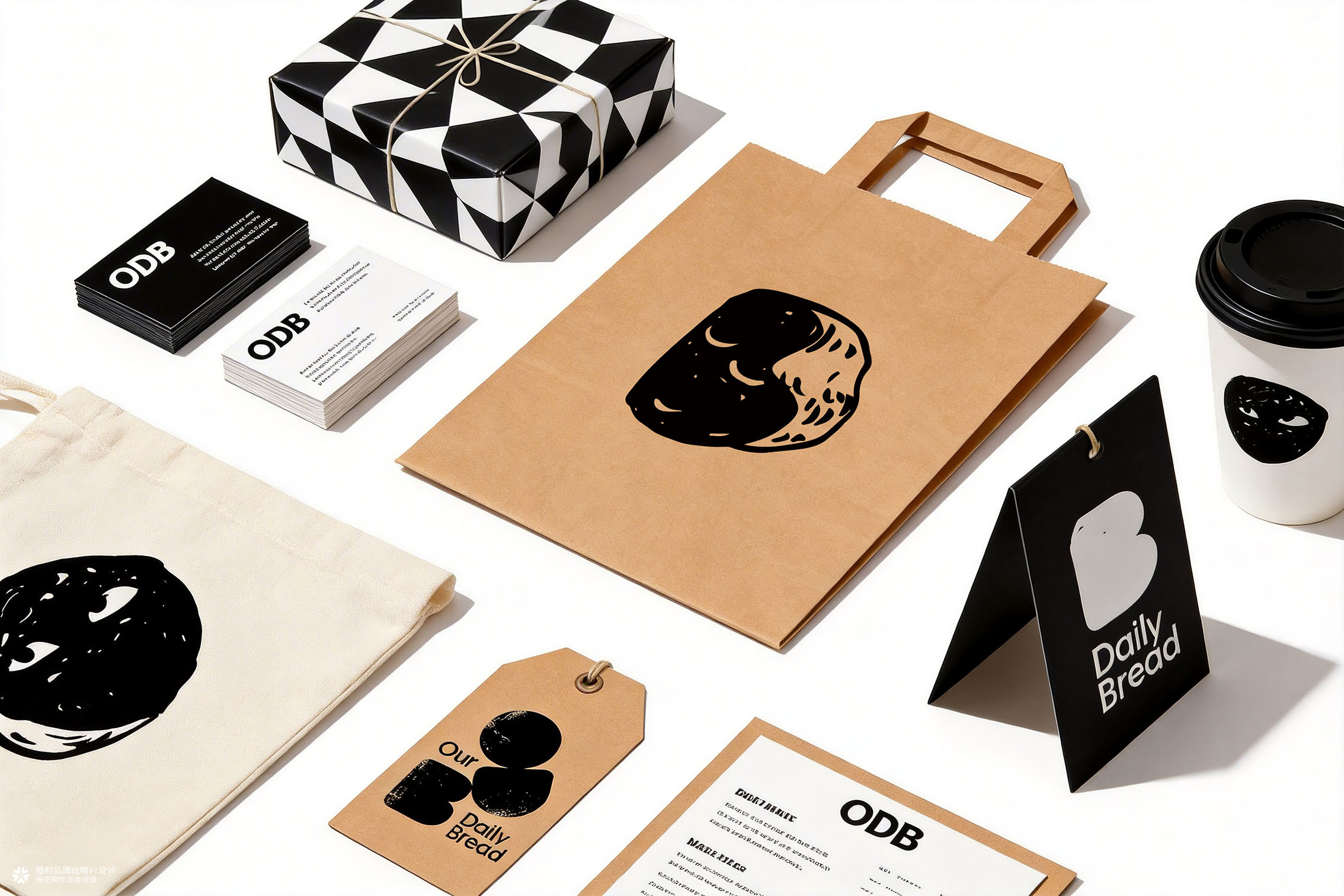 otimebrand 橙时品牌原创案例 | ODB手作面包坊品牌形象VI设计