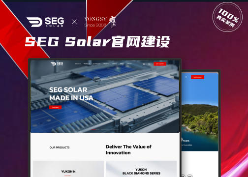 【上海雍熙】新能源行业高端网站设计案例分享：SEG官网