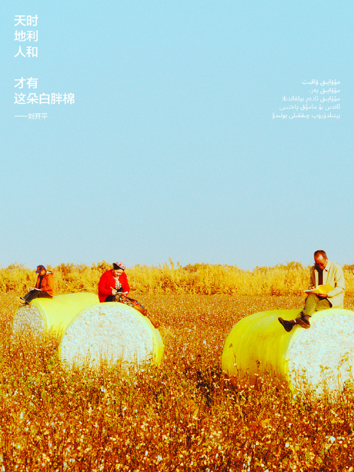 蕉内找来棉花工人写文案