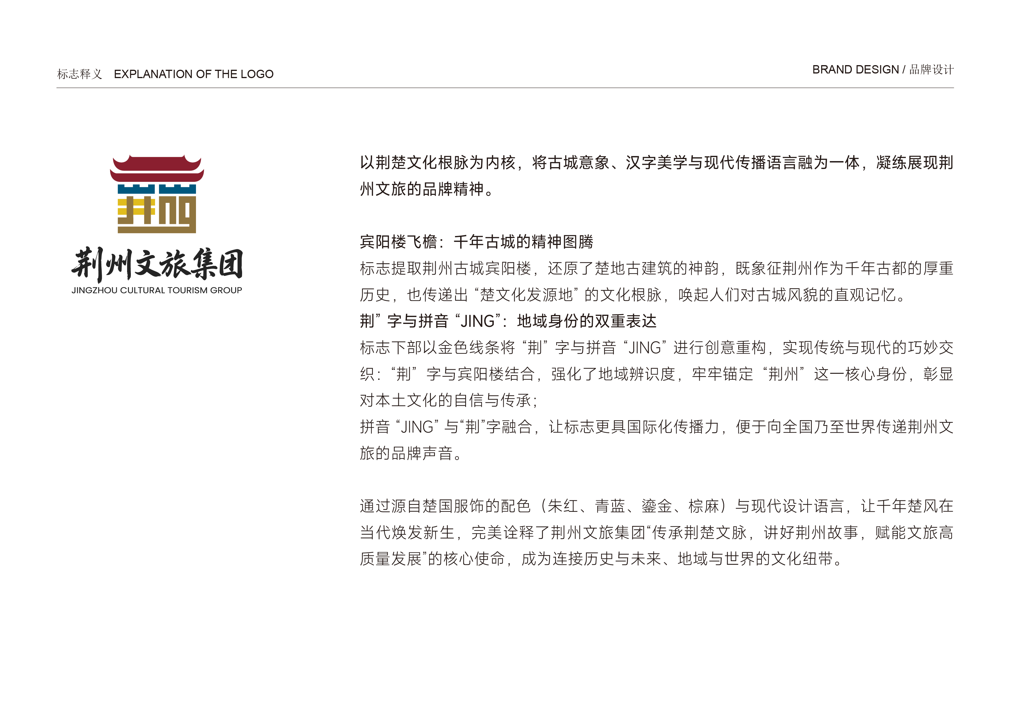 荆州文旅集团LOGO与品牌视觉设计