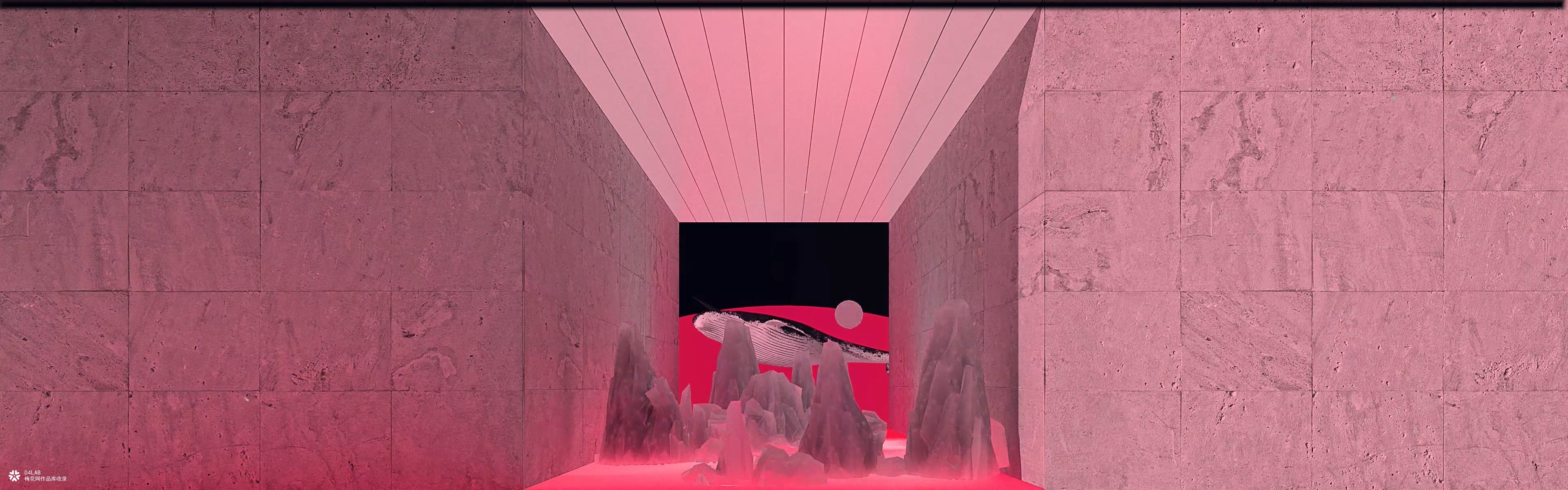 裸眼3D | 数字山水 | 梦回李白《天台晓望》