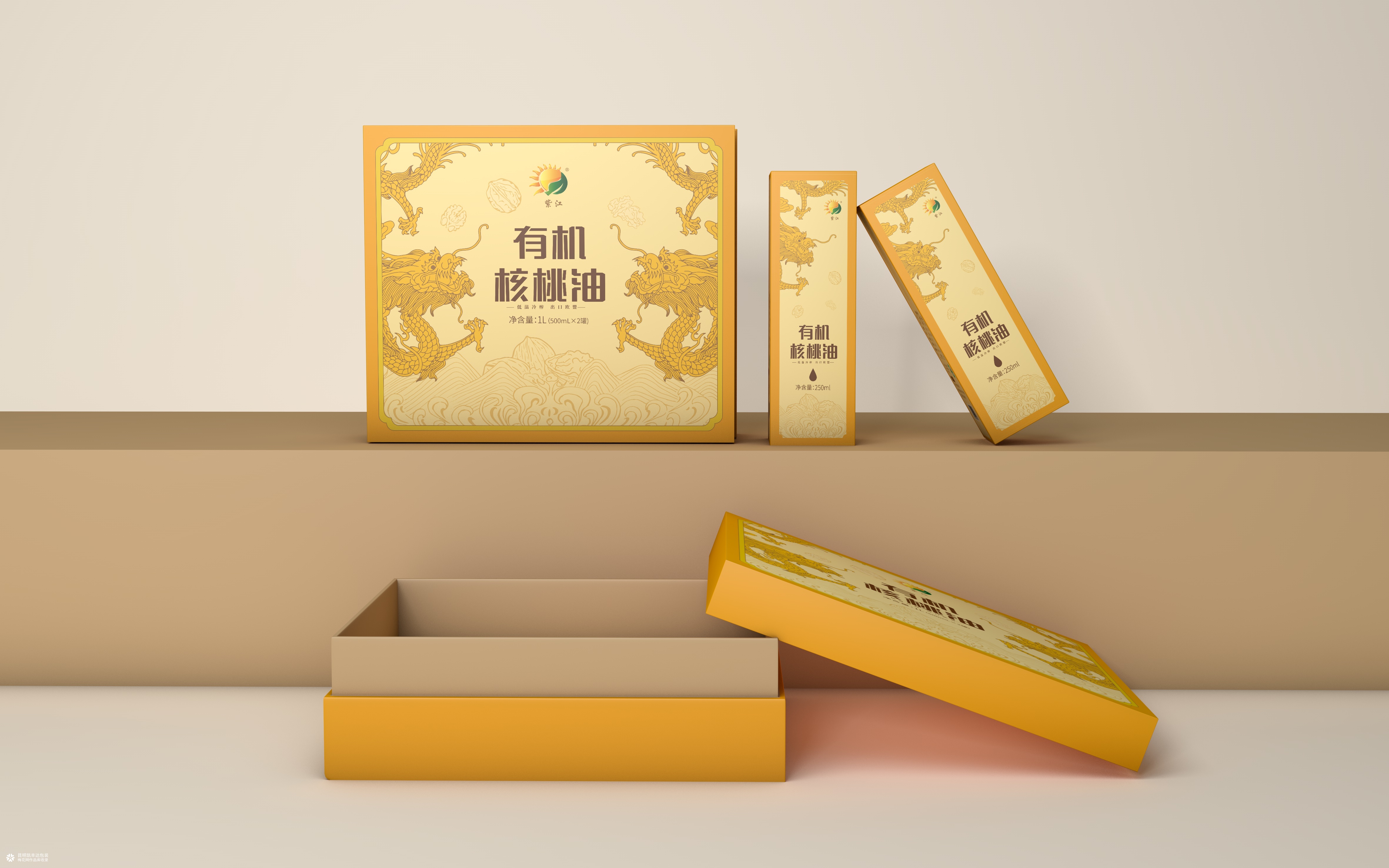 云南有机核桃油包装设计
