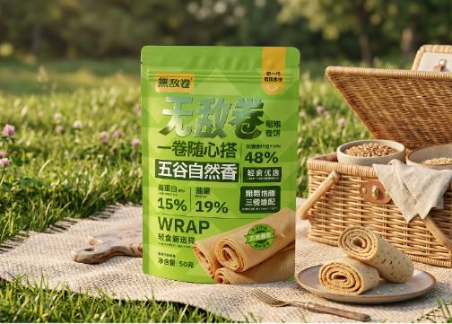 杂粮煎饼｜轻减脂代餐食品视觉设计