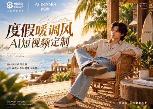 《奥康夏日鞋履系列》 写实时尚风＋AI影像定制—思漫奇