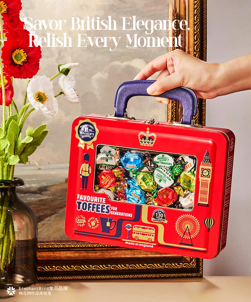 象鸟创意x英国沃尔克斯太妃糖（Edas）礼盒包装设计