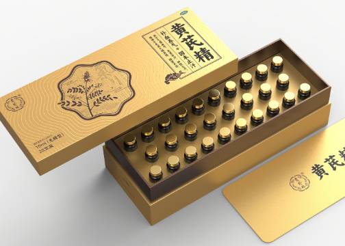 贵珍林黄芪精包装设计 中成药包装设计 otc药品包装设计