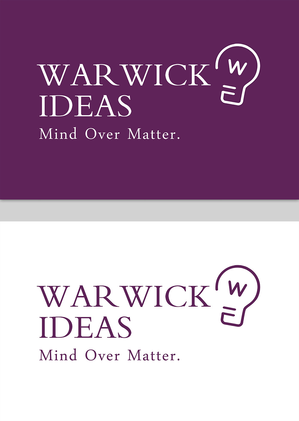 WARWICK IDEAS 华威大学校友会logo设计及用例