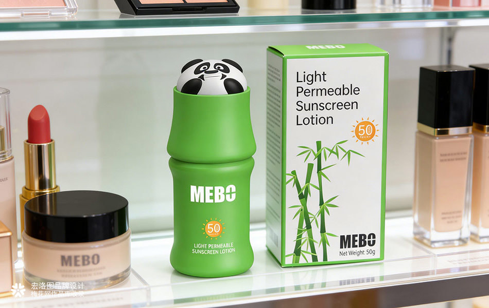宏洛图品牌设计公司 _ MEBO品牌熊猫系列防晒产品