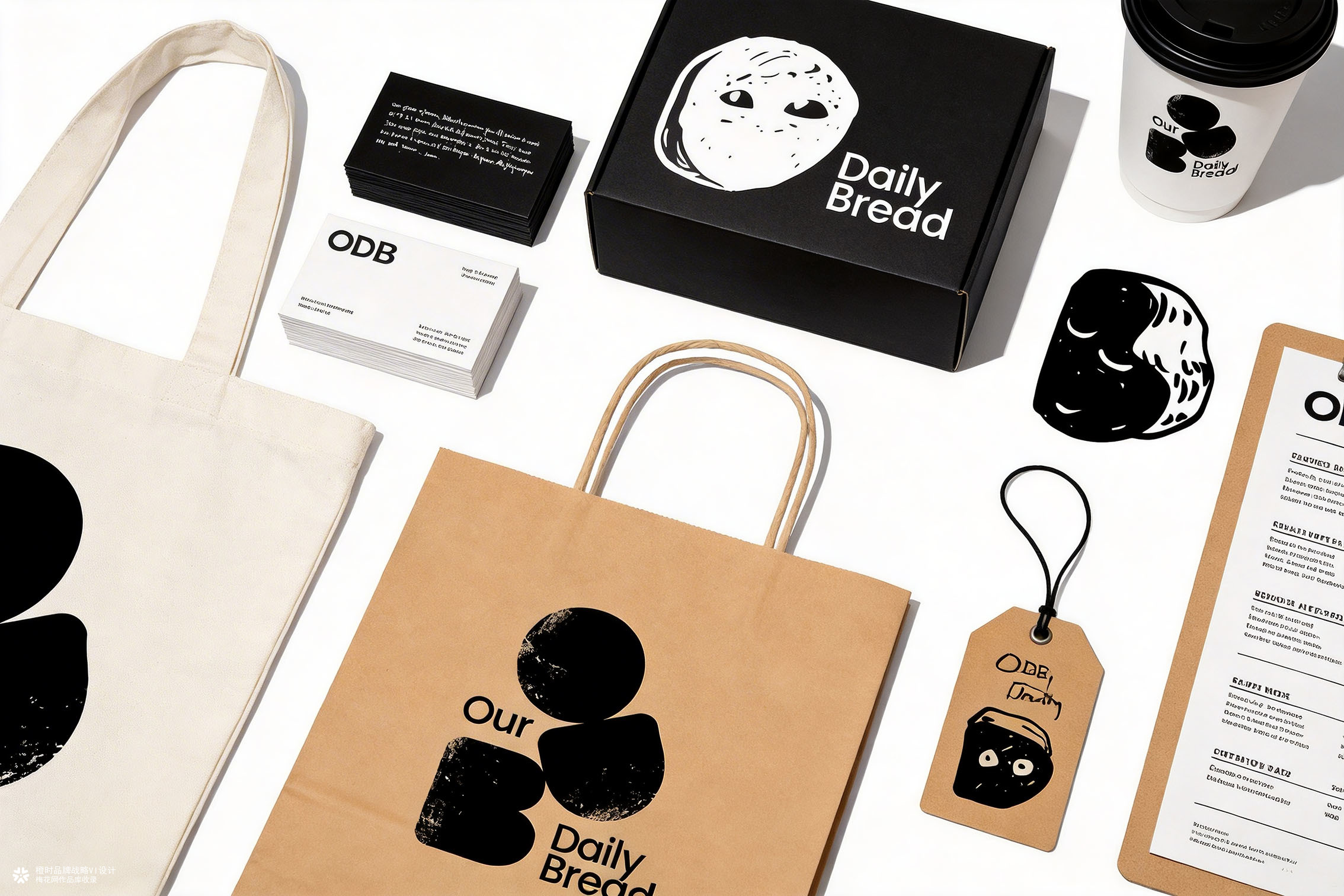 otimebrand 橙时品牌原创案例 | ODB手作面包坊品牌形象VI设计