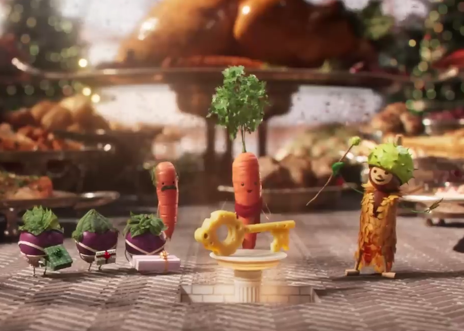 奥乐齐圣诞演绎蔬菜版“查理和巧克力工厂”