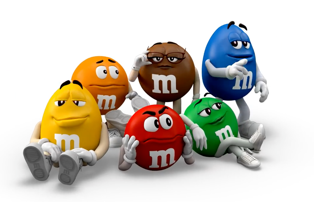 为关键角色,并以二者为核心,构建出了专属于m&ms 的「m豆人」家族