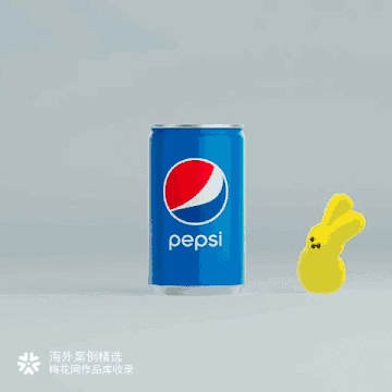 百事可乐 × PEEPS限定款联名mini 罐，甜甜的棉花糖味~