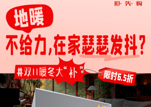 双11产品海报：家电也需要冬季进“补”？