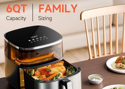 亚马逊空气炸锅平面拍摄【主/副图A+设计】