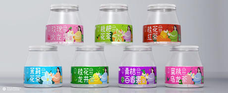 茶罐包装设计：年轻时尚的罐装茶叶包装设计