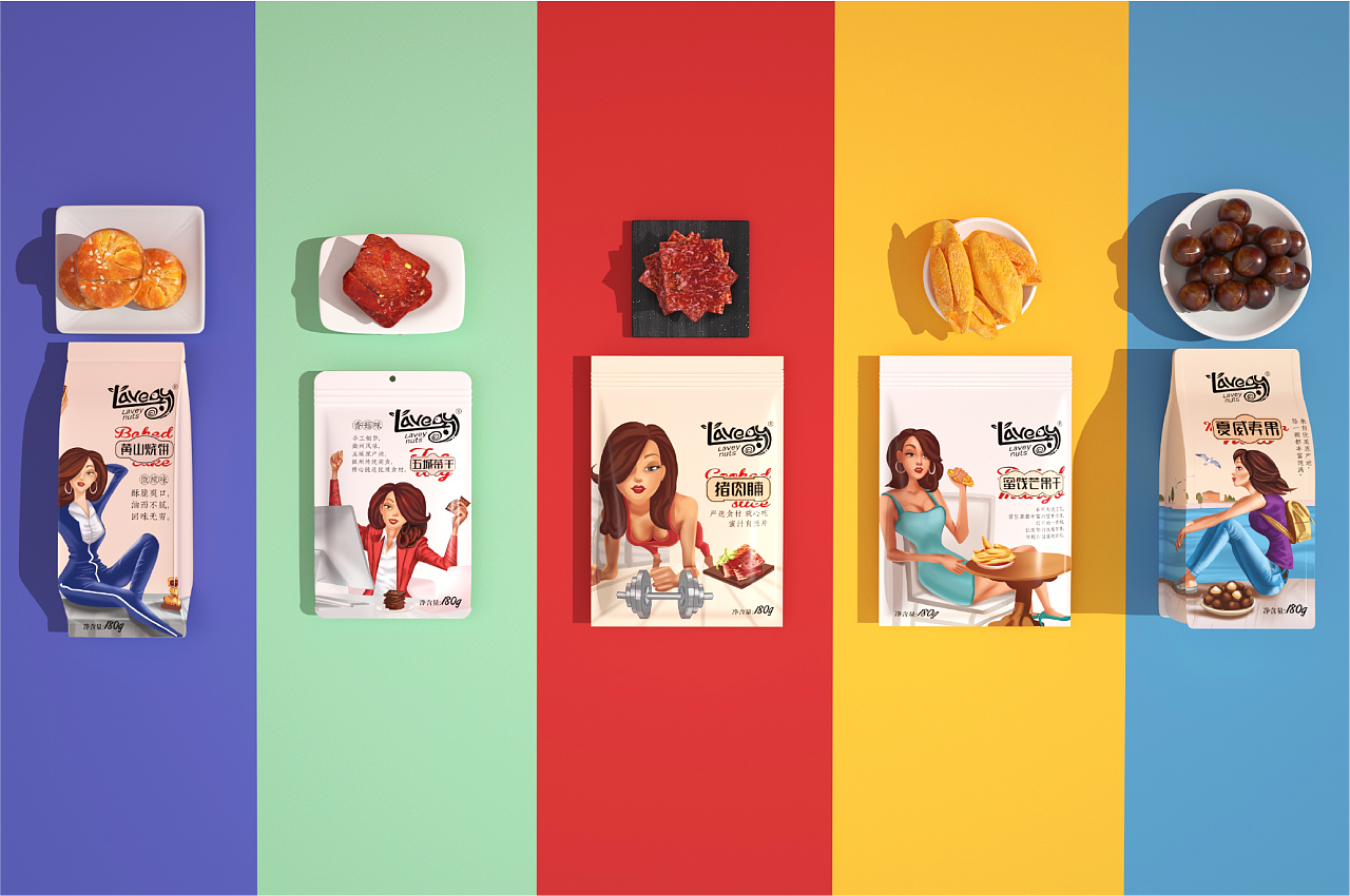 拉威夫坚果包装设计  原创作品 / 平面 / 包装 