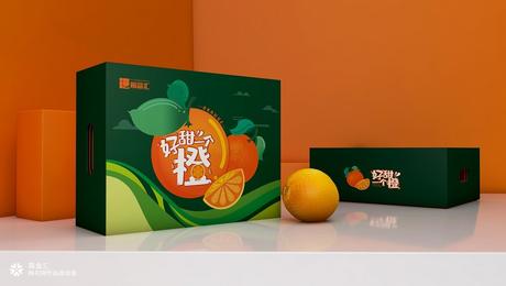 “好甜一个橙”橙子礼盒包装设计