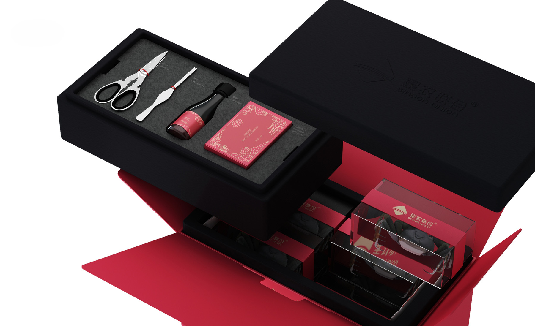 阳澄湖大闸蟹包装 大闸蟹礼盒包装 星农联合大闸蟹包装设计