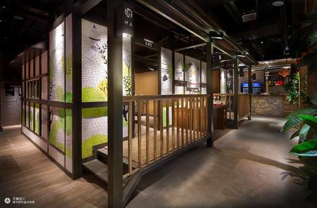 中式复古、轻工业风，重庆火锅餐厅设计
