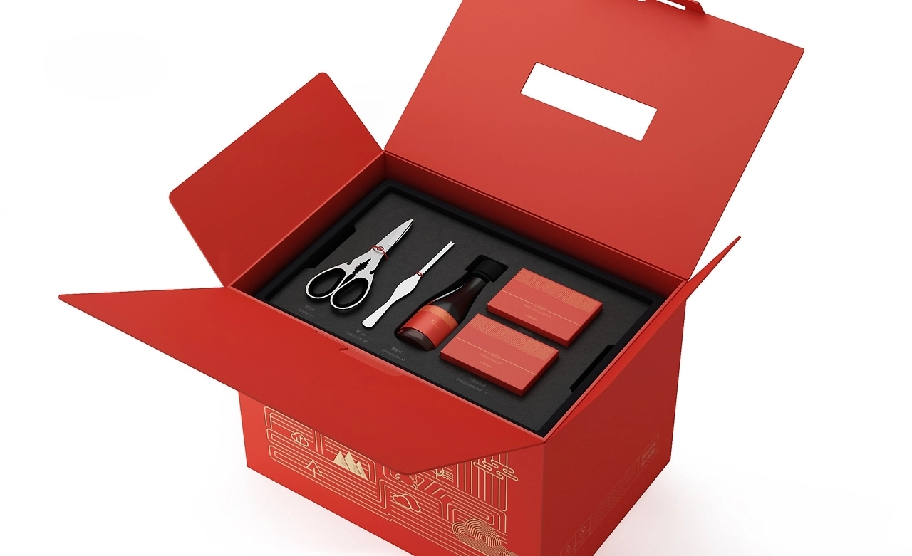 大闸蟹包装设计 大闸蟹礼盒包装设计 海鲜产品包装设计