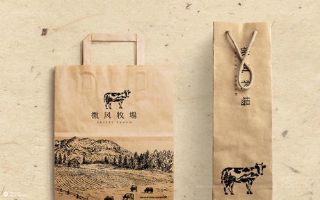 农业与酒店品牌Logo设计——微风牧场