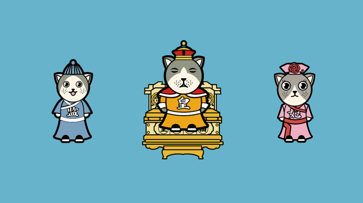 原创《遇见御猫》IP可授权可买断--IP文创存货创作卡通吉祥