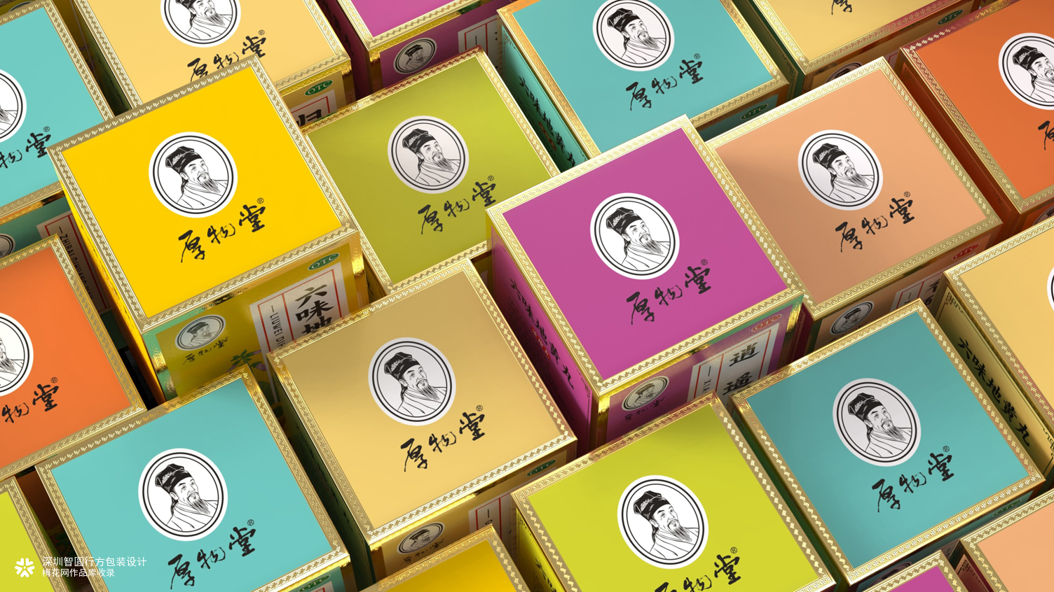 六味地黄丸包装设计 中药包装设计 中药丸剂包装设计