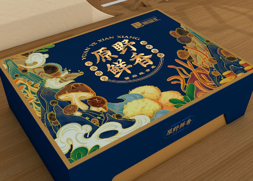 “原野鲜香”菌菇礼盒包装设计