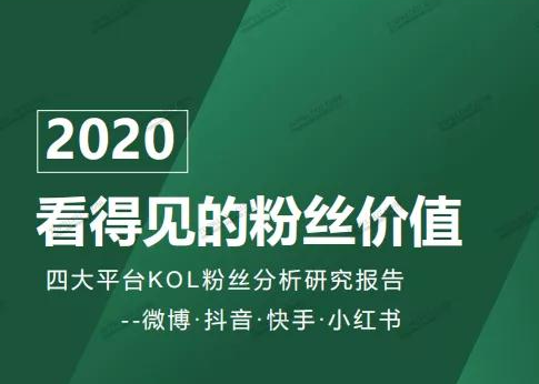 四大平台粉丝价值报告：教你如何做好双微一抖、小红书！