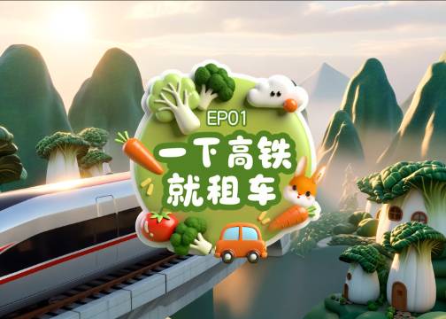 嗨小兔系列动画——《一下高铁就租车》