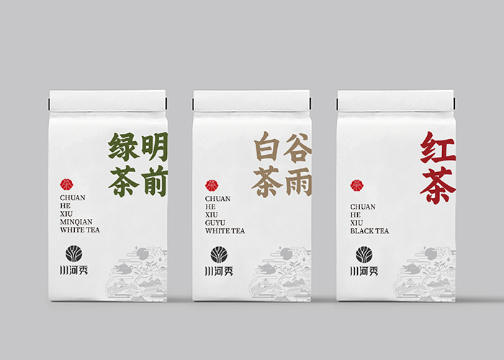 川河秀茶叶品牌设计