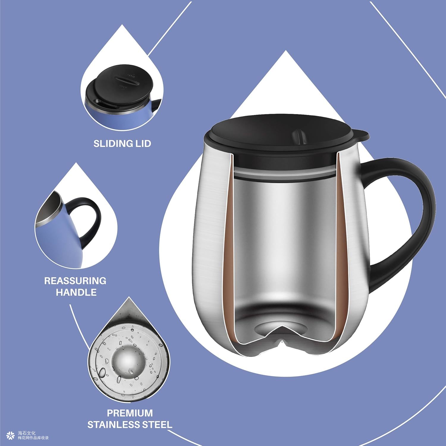 亚马逊拍摄|保温杯主/副图A+设计