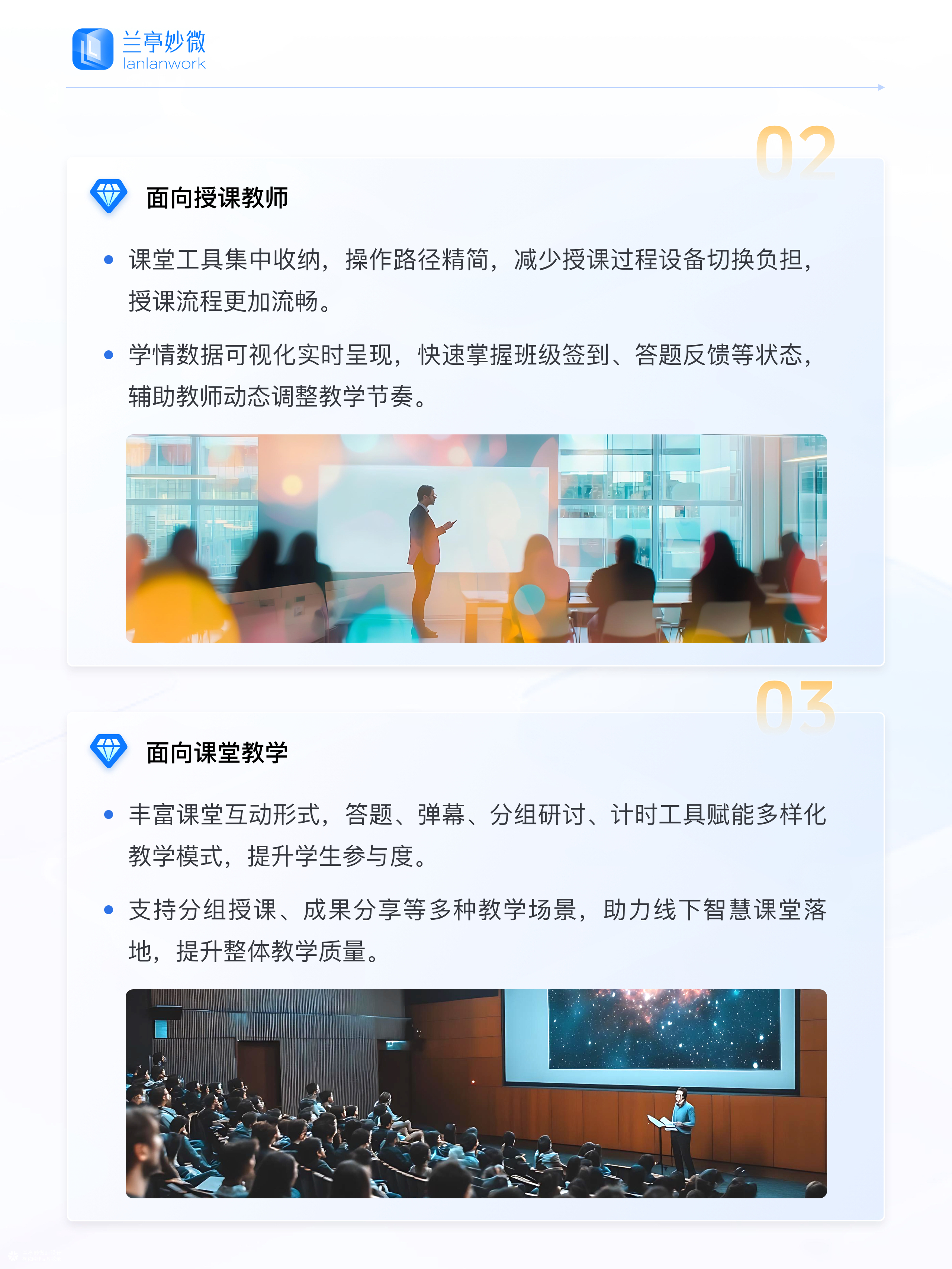 兰亭妙微原创作品 | 竞业达智慧教室大屏端 UI/UX 设计解析