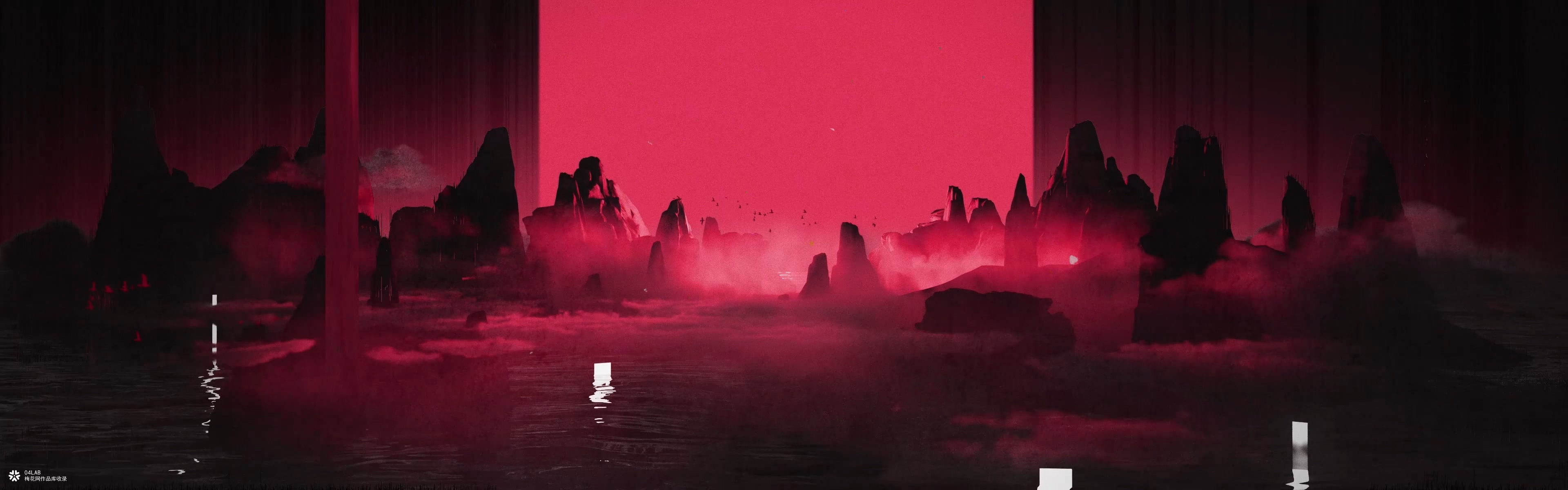 裸眼3D | 数字山水 | 梦回李白《天台晓望》