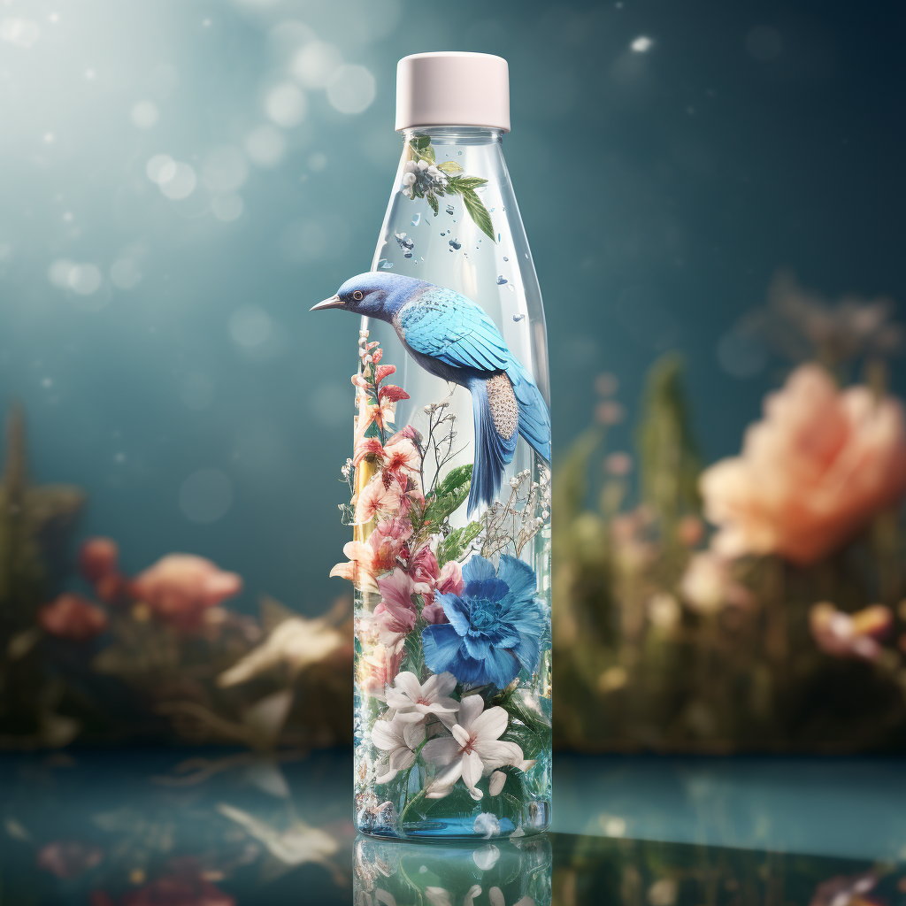 矿泉水包装设/饮用水包装设计/插画包装设计/瓶型设计/外箱设计