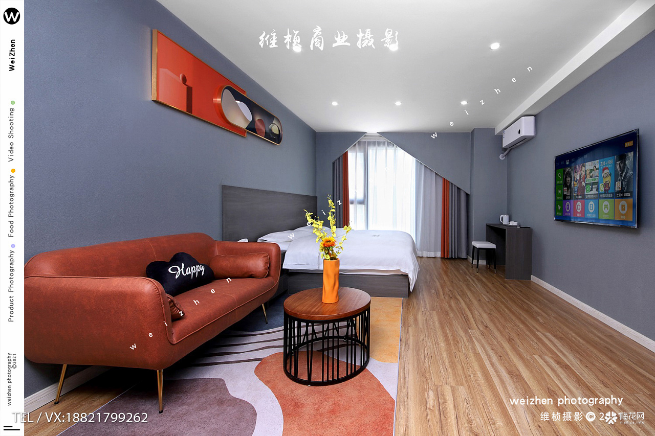 西安酒店公寓民宿空间摄影|西安建筑摄影|西安室内环境样板间拍摄