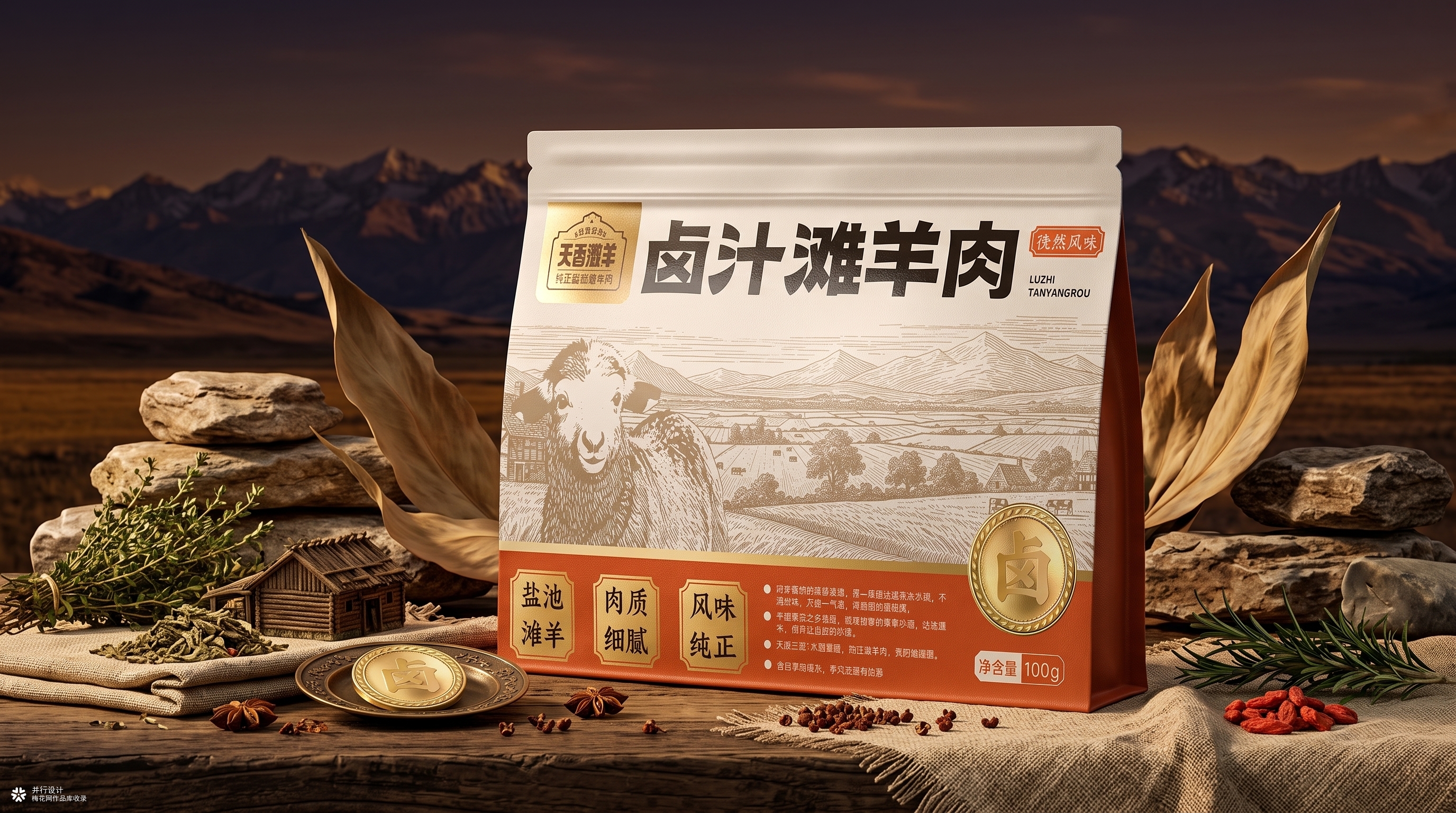 羊肉/玉米包装设计提案