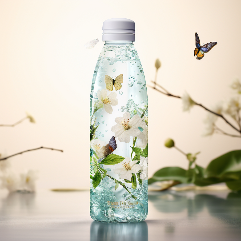 矿泉水包装设/饮用水包装设计/插画包装设计/瓶型设计/外箱设计