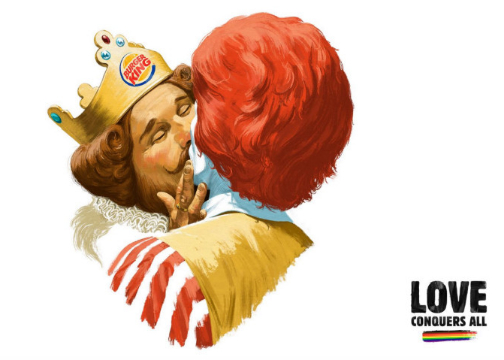 汉堡王强吻麦当劳，地表最强的碰瓷营销