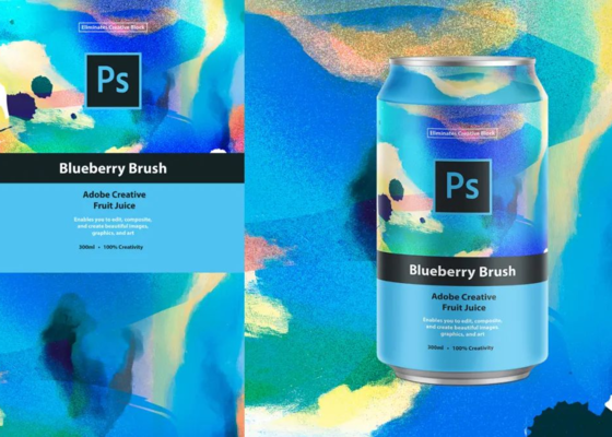 Adobe出果汁了？蓝莓味PS、橘子味AI…喝一口灵感迸发！
