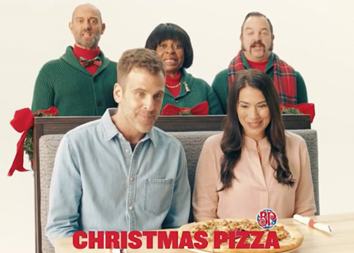 一款会唱圣诞歌的披萨盒，把广告写进歌词里
