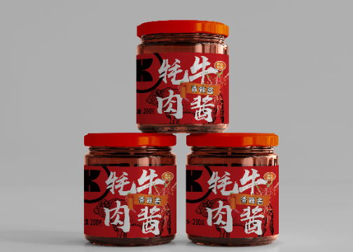 【包装设计】牦牛肉酱{香辣酱}