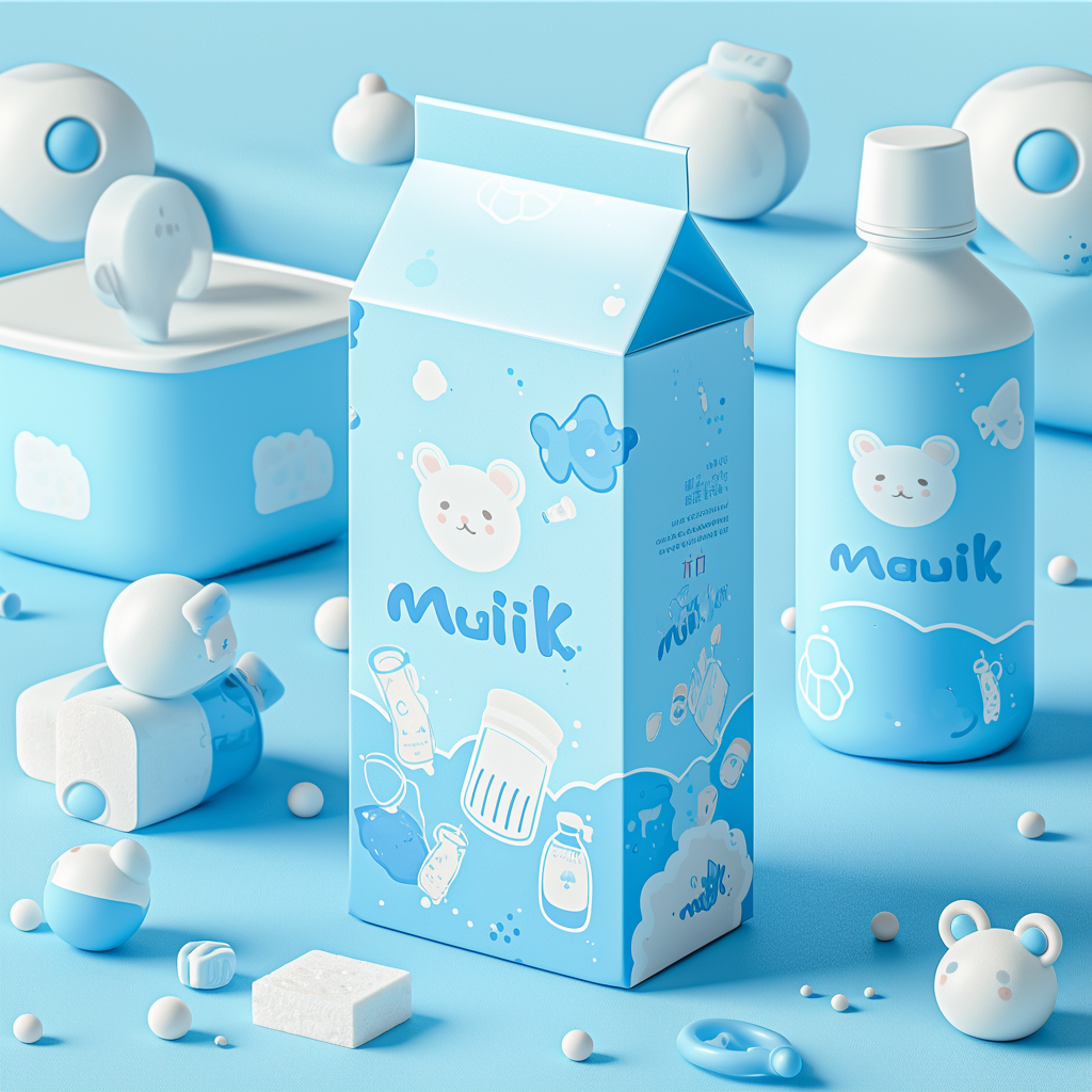 儿童产品包装设计logo礼盒吉祥物设计