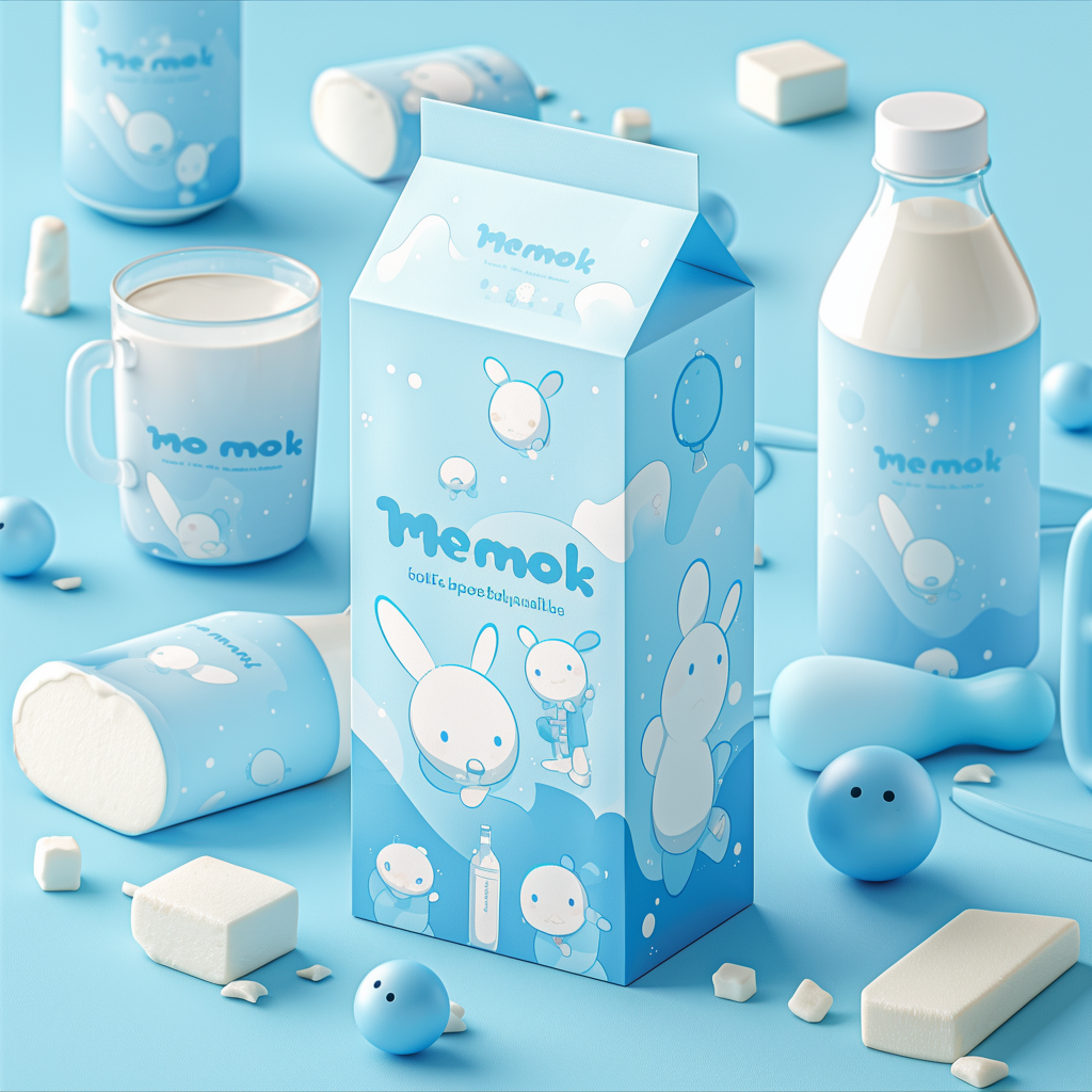 儿童产品包装设计logo礼盒吉祥物设计