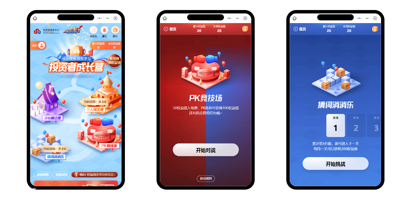 竞赛闯关游戏《股东来了》金融知识竞赛