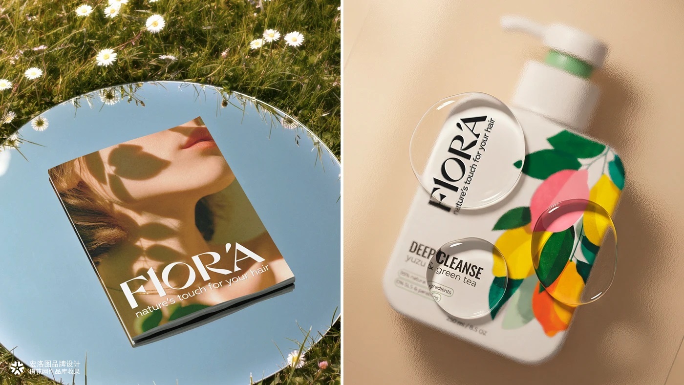 洗发水FLORA品牌包装设计-宏洛图