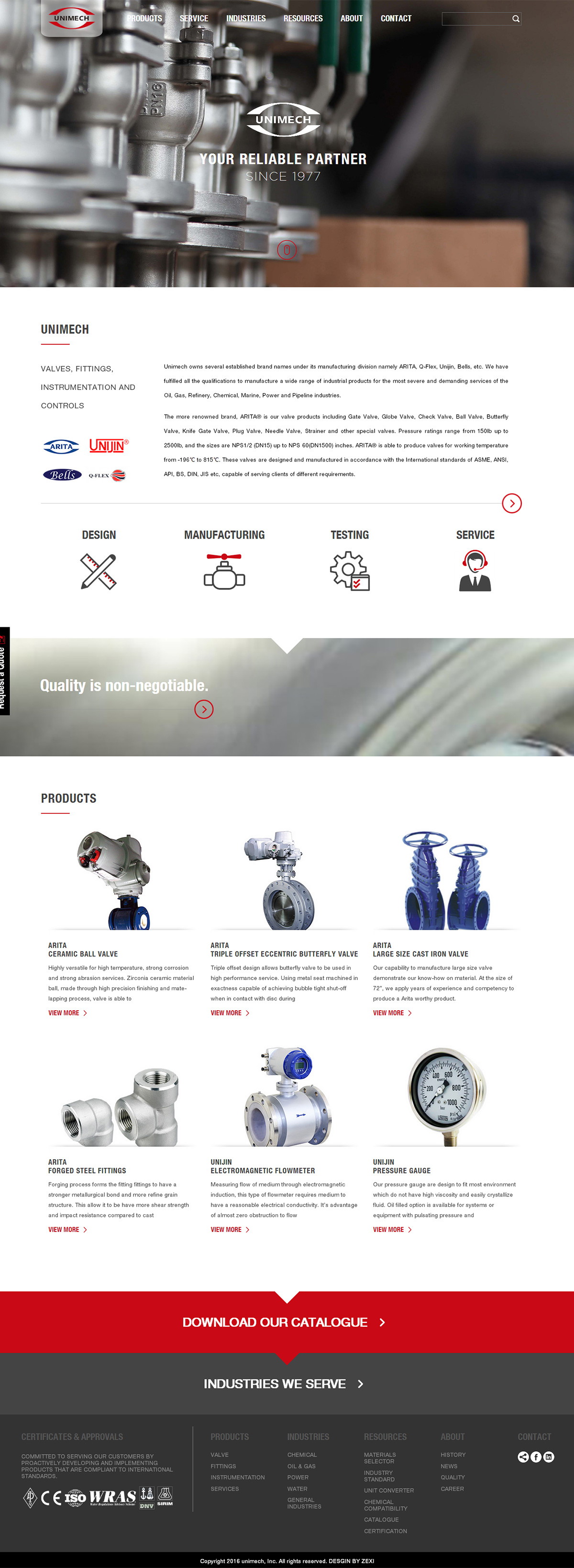 UNIMECH GROUP 官网设计